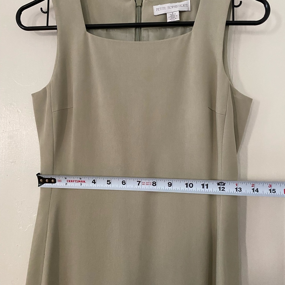 Vintage Sage Green Petite Sophisticate Maxi Dress - Picture 4 of 6